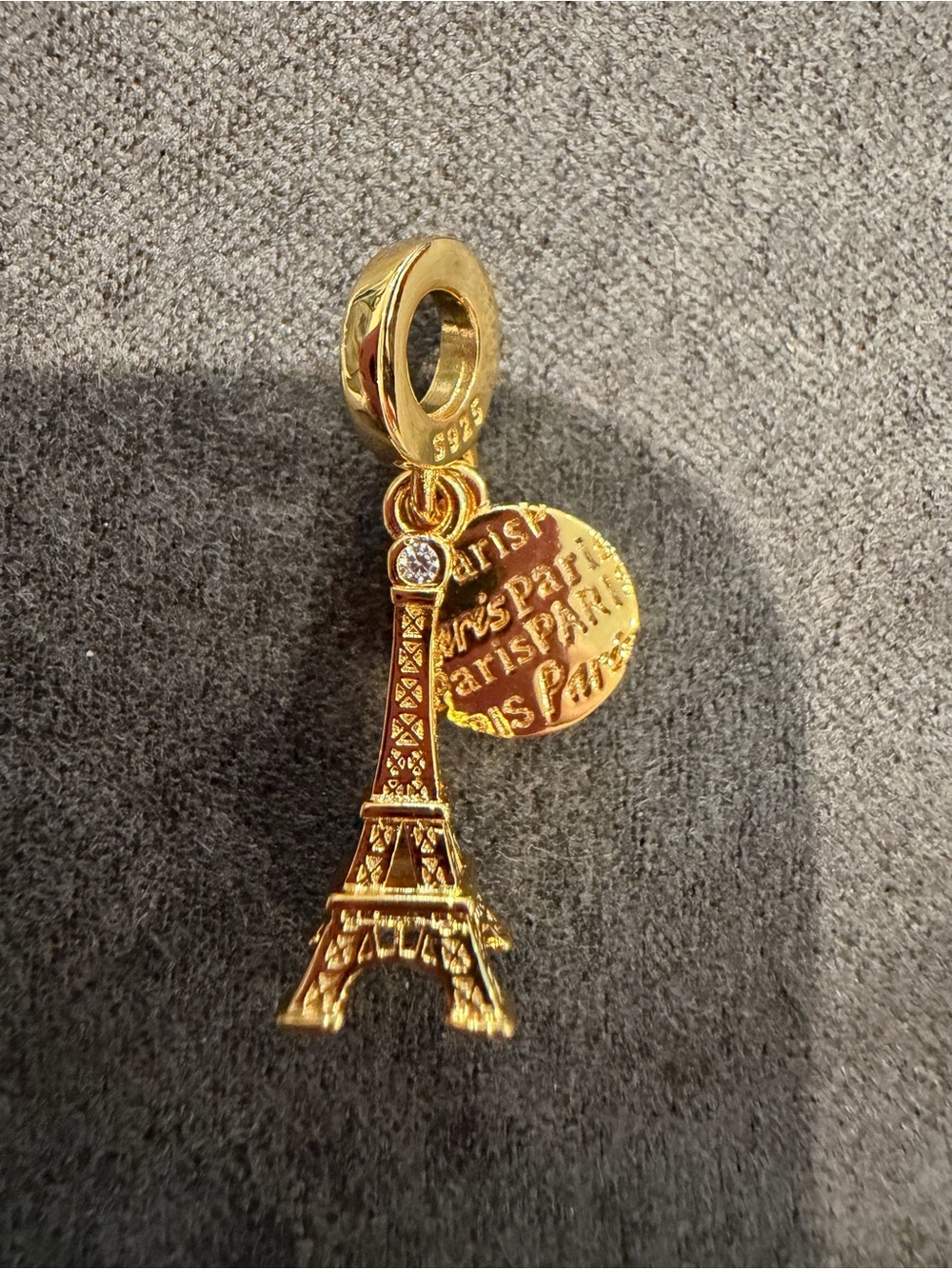 New Pandora Gold Eiffel Tower Pendant Charm by Pandora